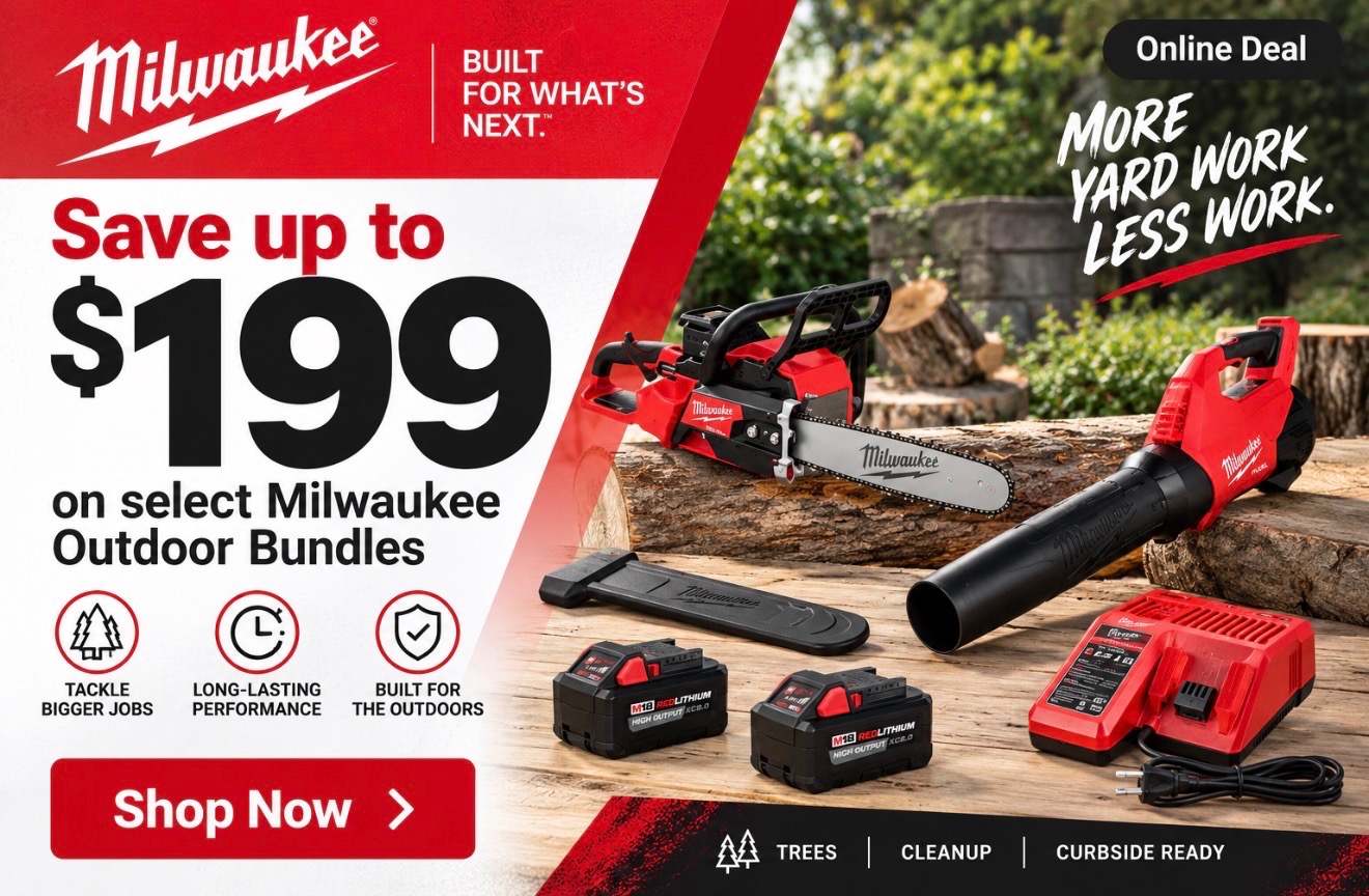 Shop Milwaukee outdoor tool bundles.
