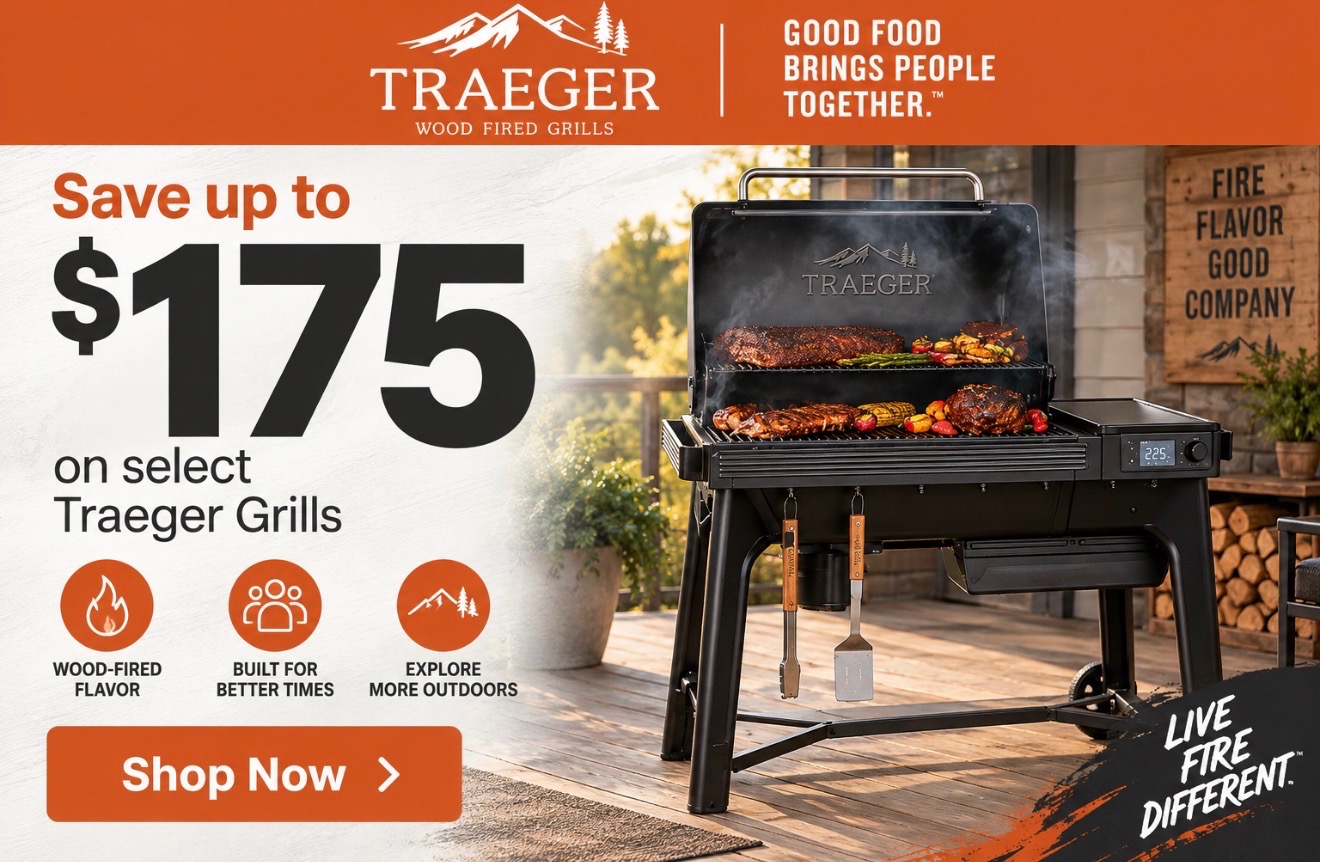 Shop Traeger grills.