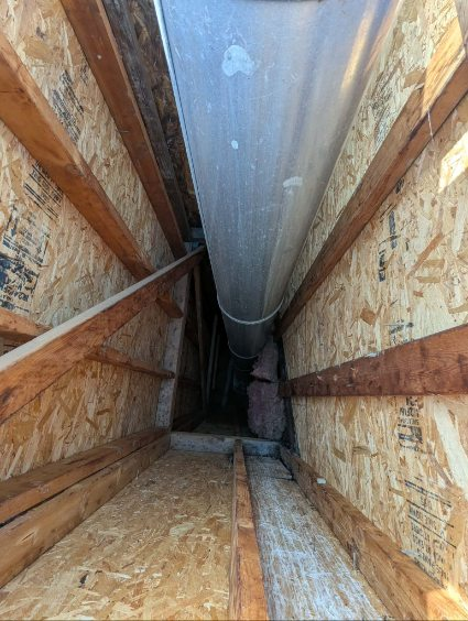 Detailed chimney masonry work