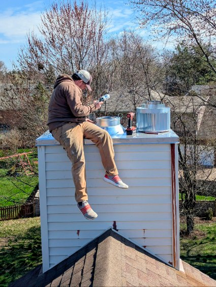 Complete chimney cleaning, repair and fireplace service work