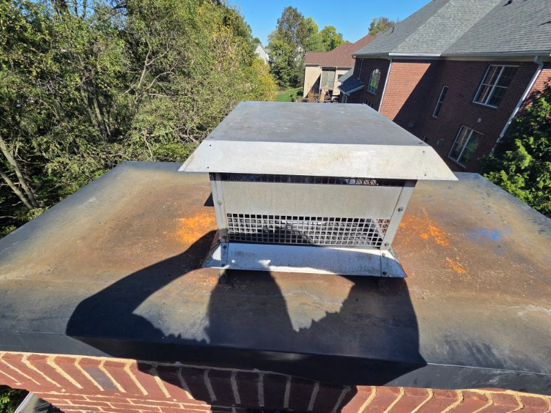 Complete chimney care showing cleaning, inspection, masonry repair, chimney cap service and fireplace care