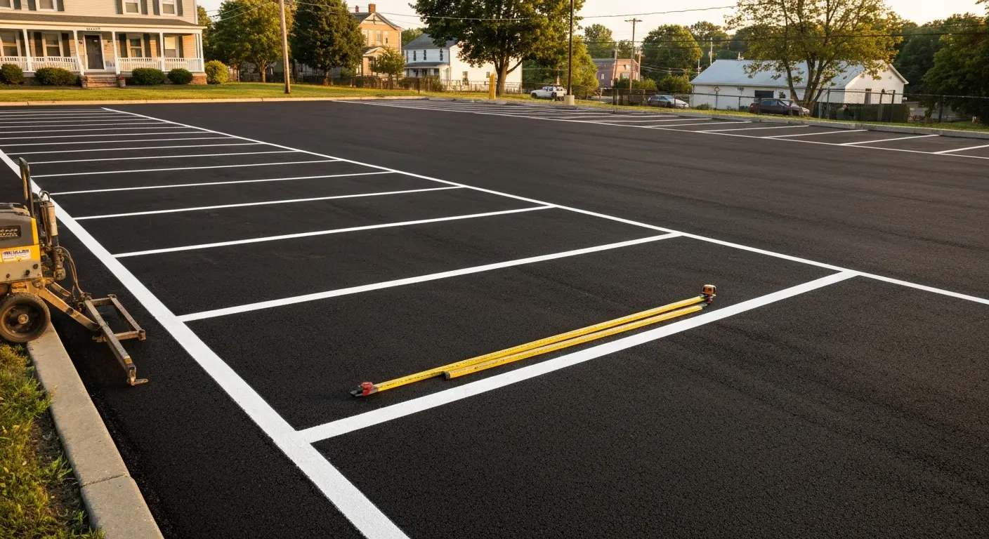 New parking area installation