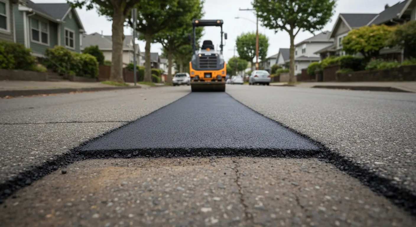 Asphalt repair work