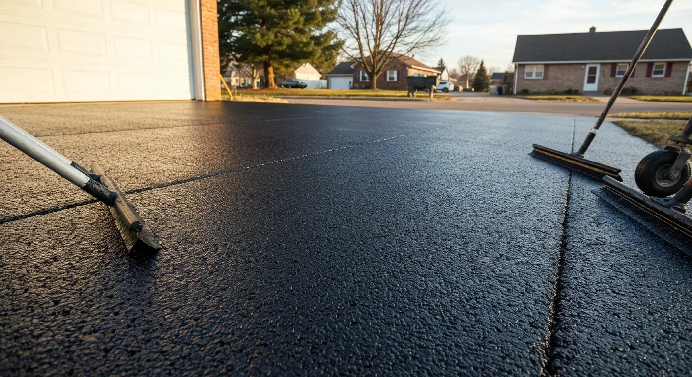 Driveway sealcoating and maintenance