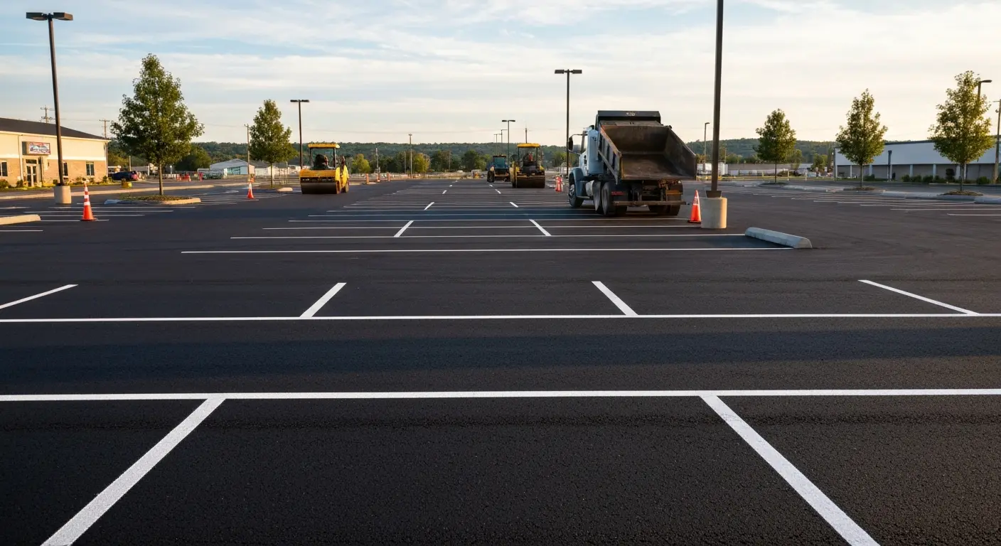 Parking lot construction and paving