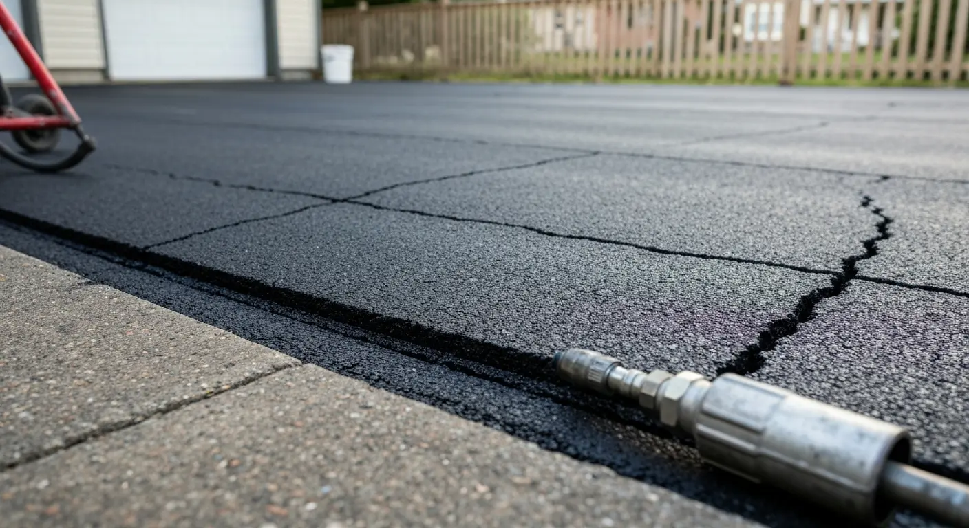 Asphalt repair and crack filling