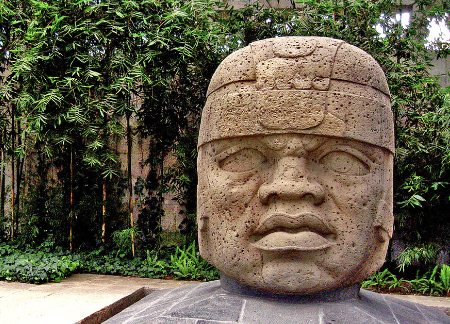 Olmec colossal head