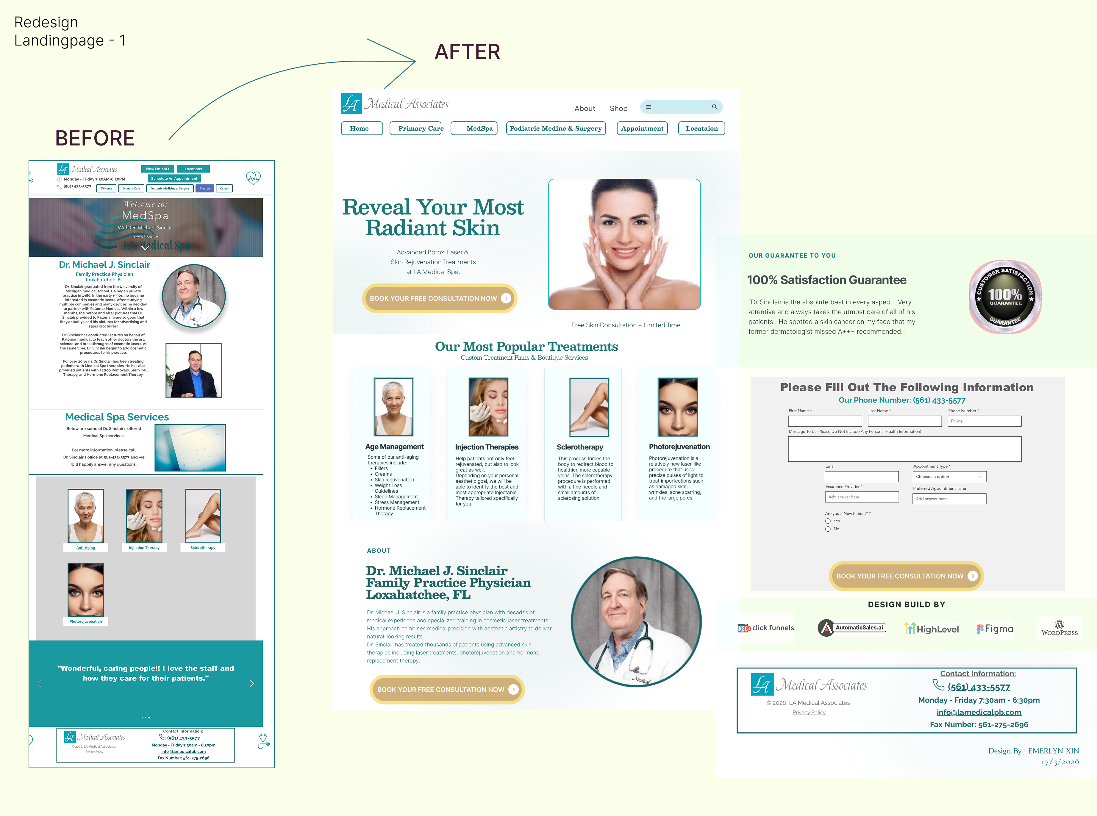 Med Spa Redesign, Funnels