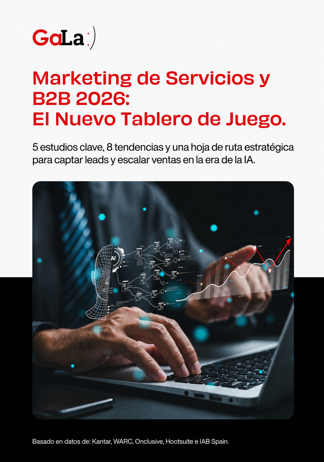 Portada de la guía Marketing de Servicios y B2B 2026: El Nuevo Tablero de Juego