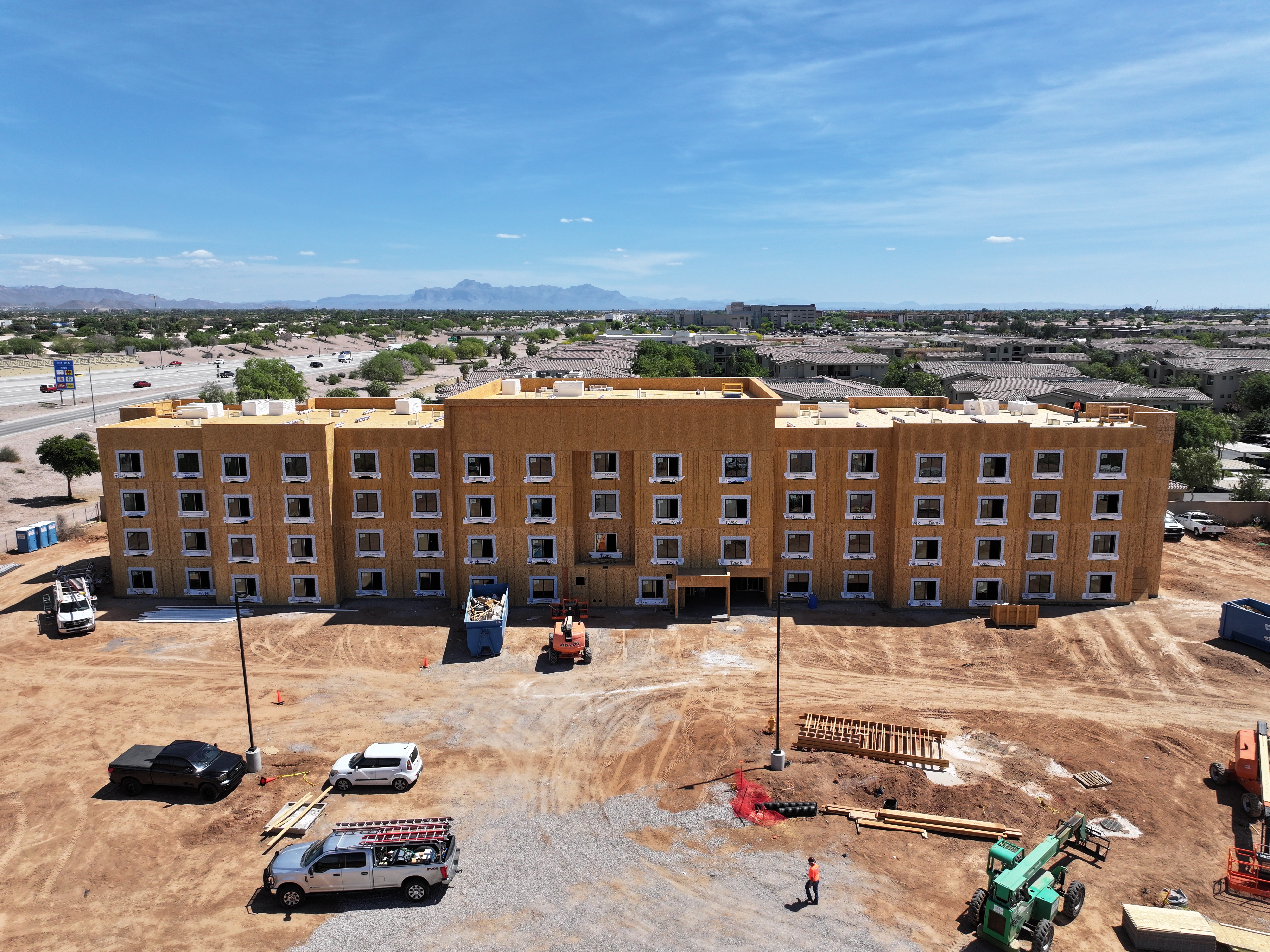 LivAway Suites framing with window openings