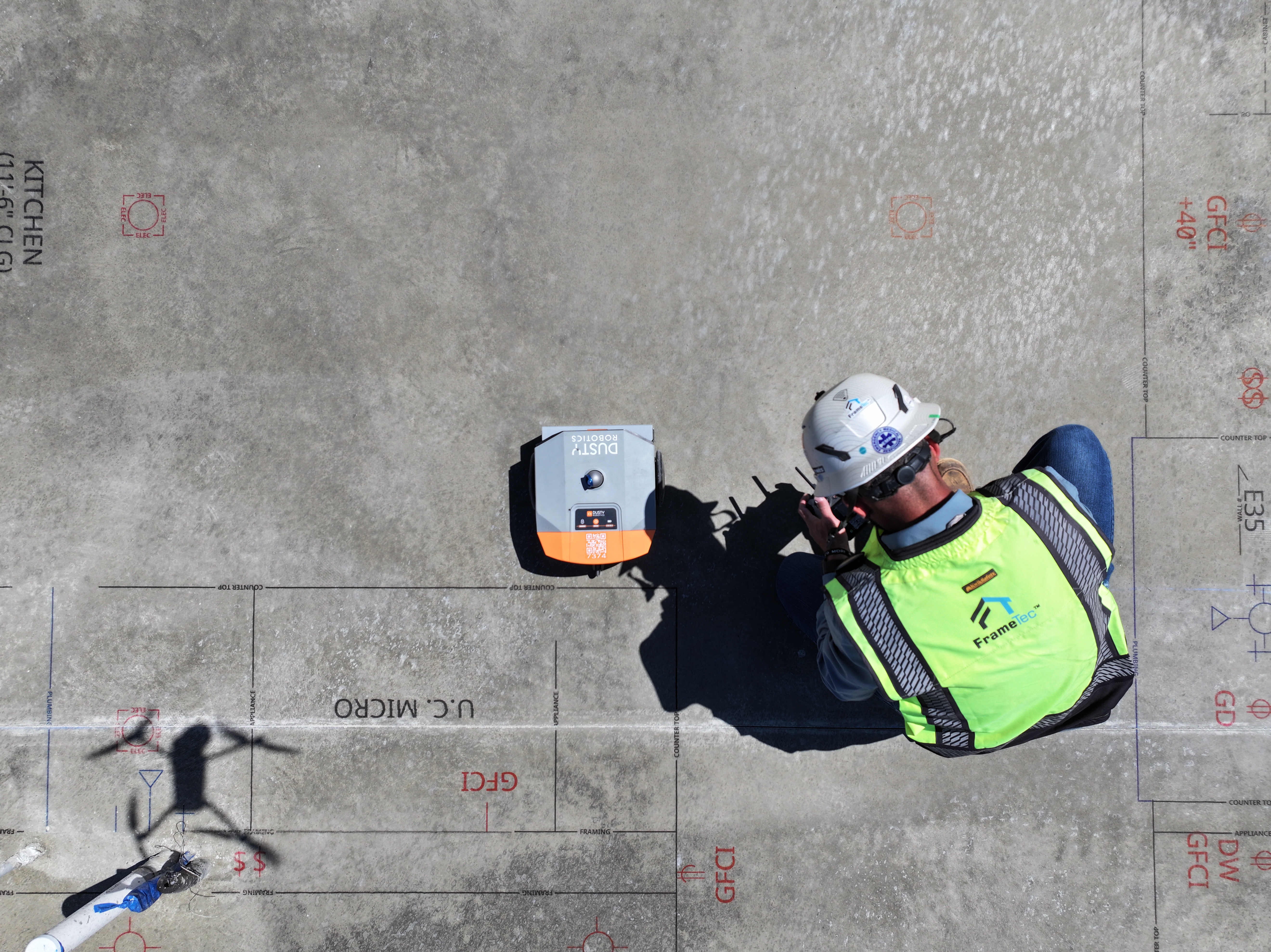 FrameTec field team using technology