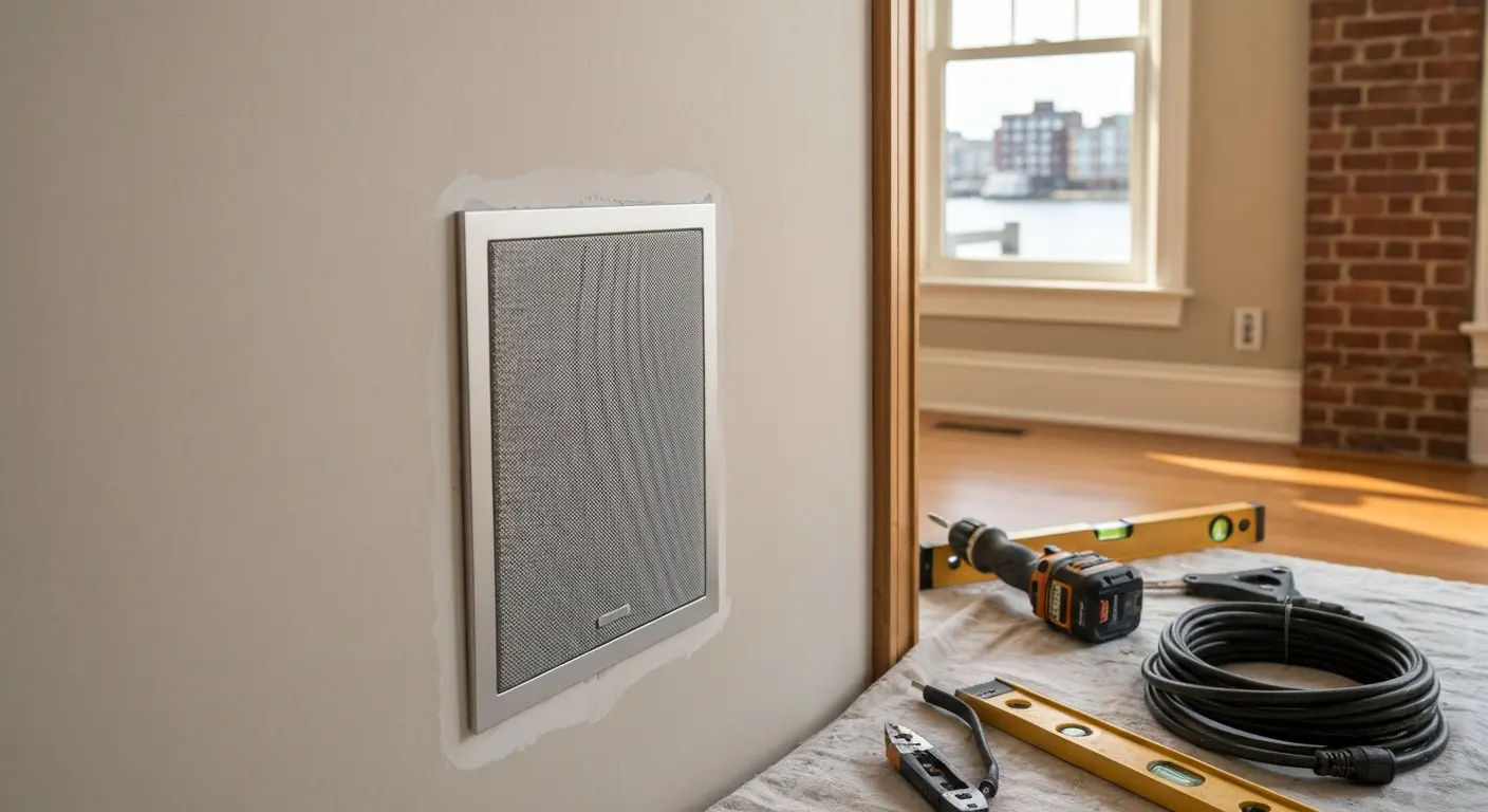 In-wall speakers installation