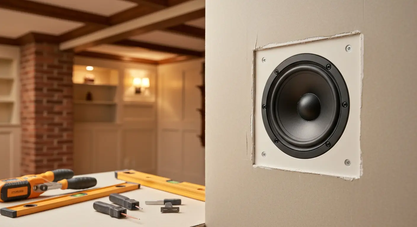 In-wall speaker installation
