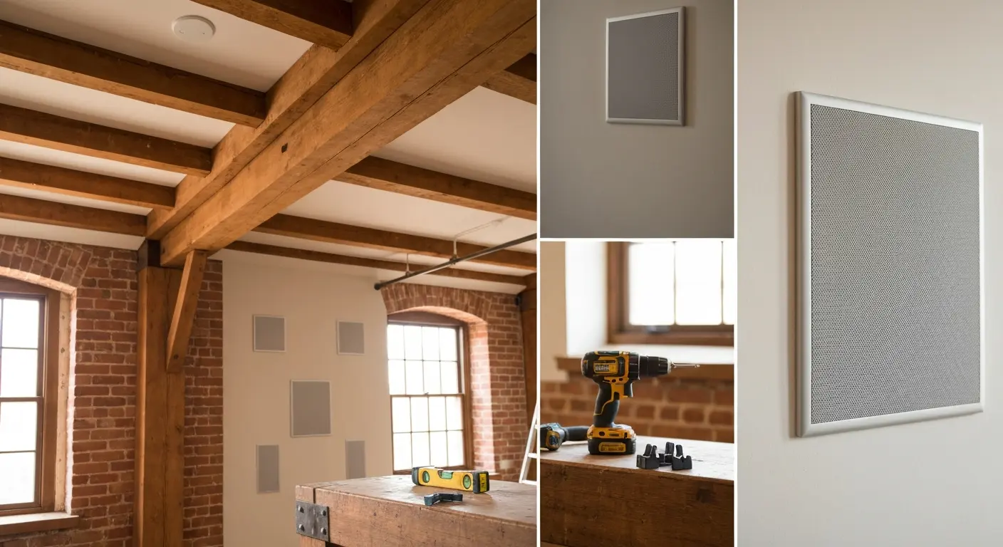 In-ceiling and in-wall speaker layout