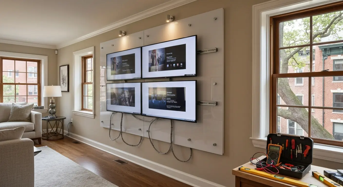 Media wall installation