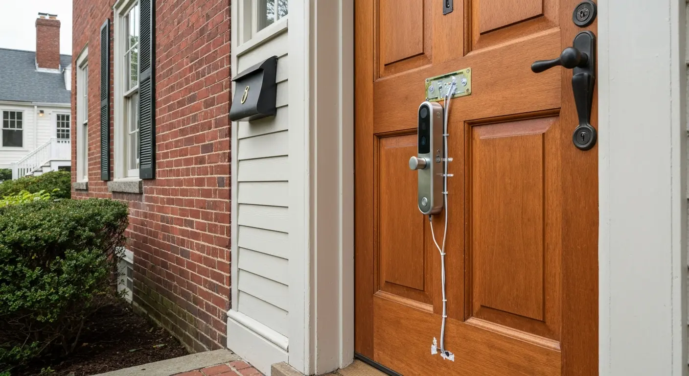 Smart lock voice control installation