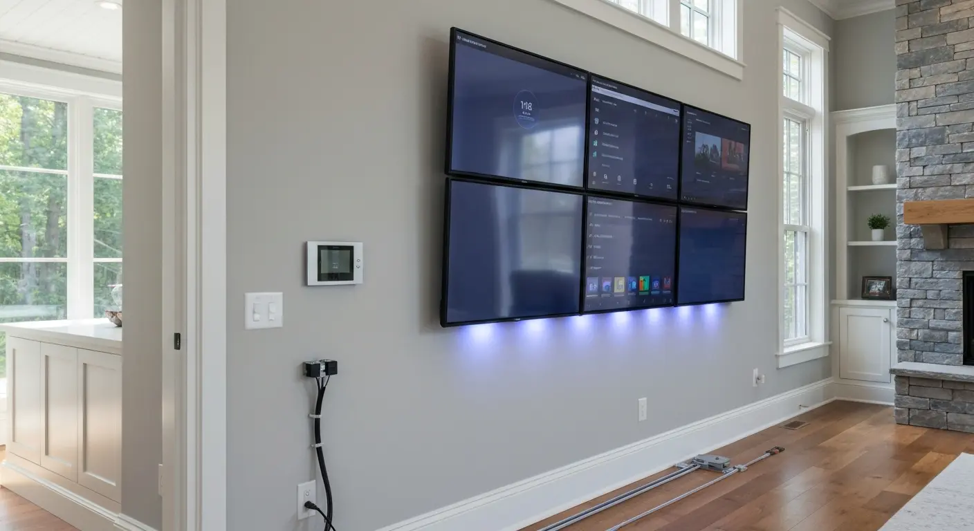 Media wall installation