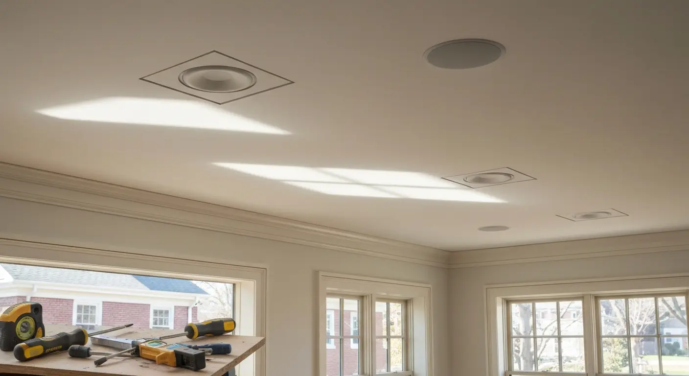 Surround sound speaker installation