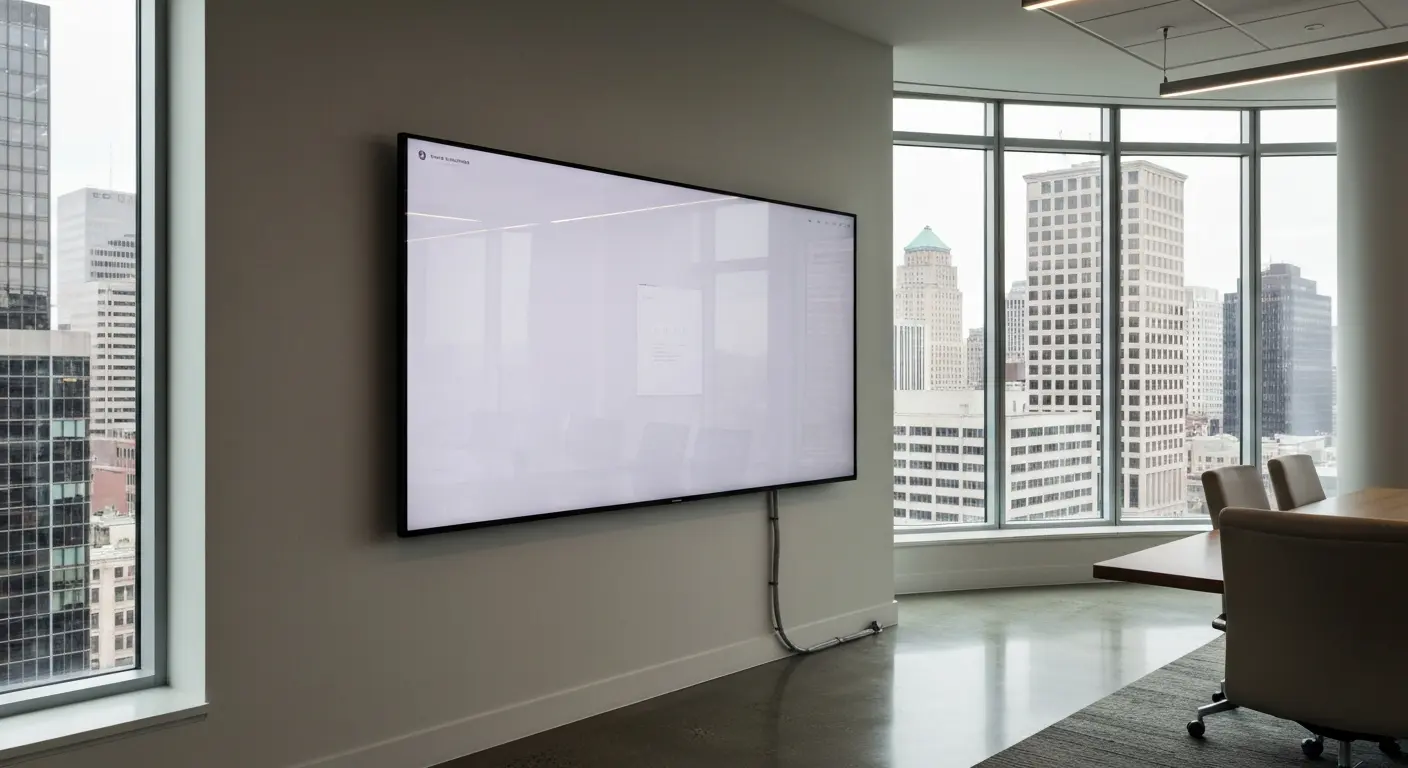 Commercial display installation