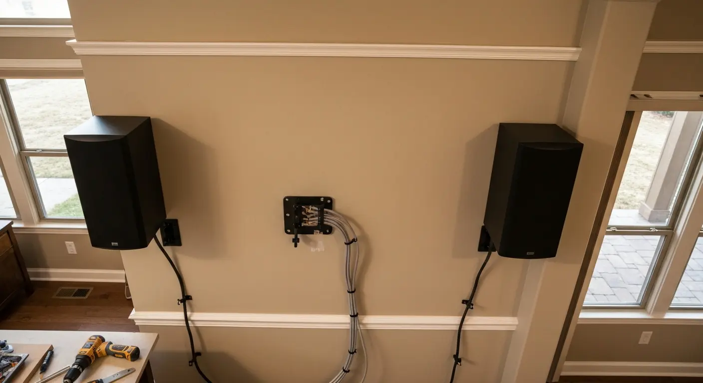 Surround sound speaker installation