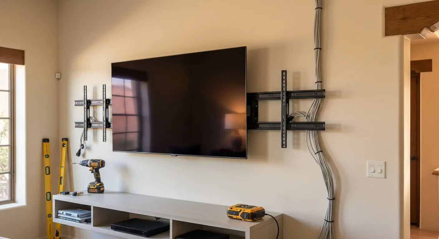 Professional TV wall mounting