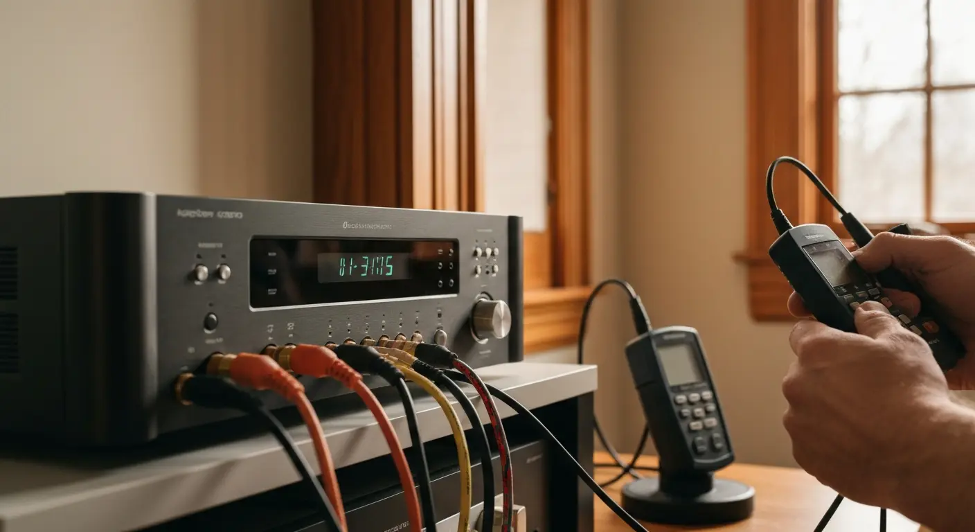 Receiver calibration and connections setup