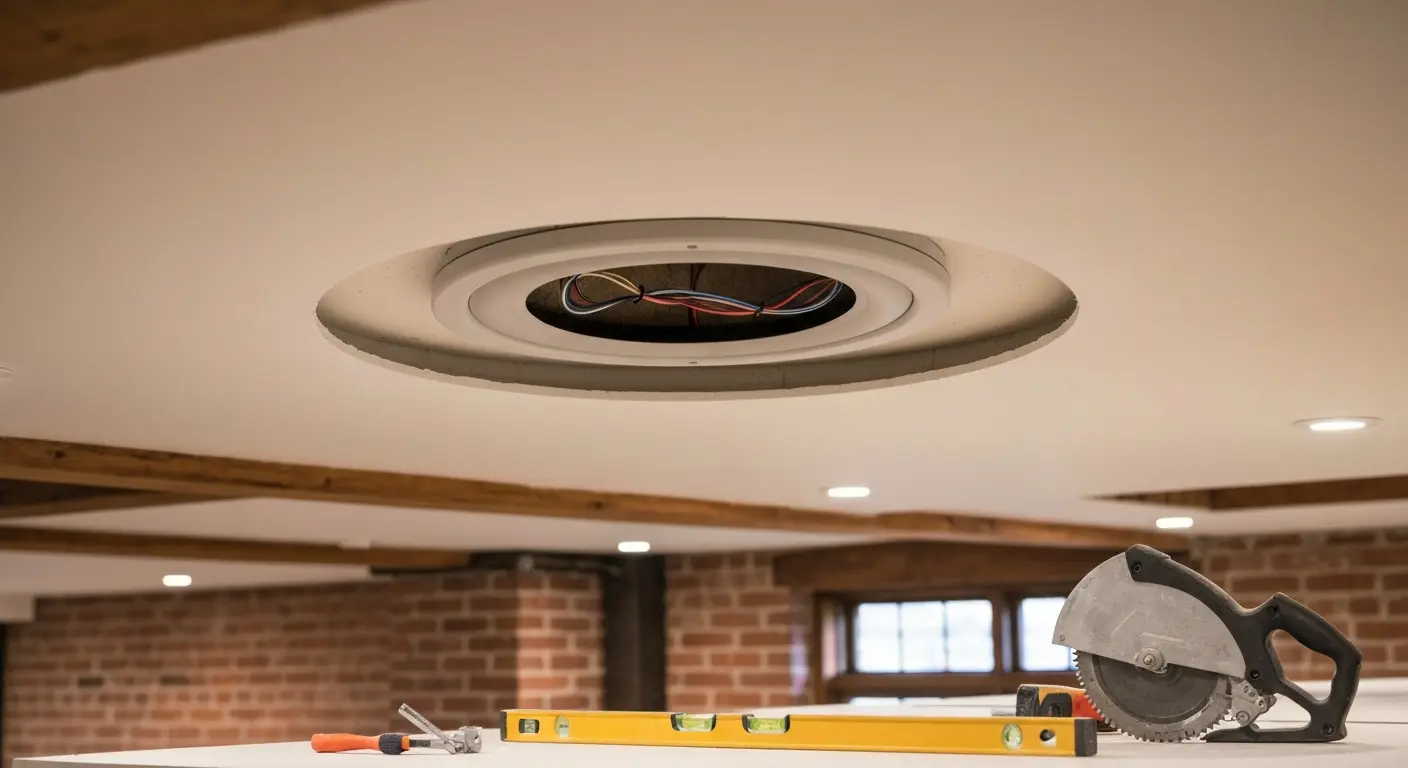In-ceiling speaker installation