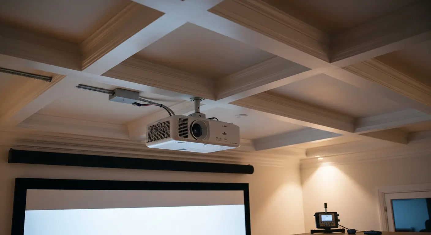Projector installation in home theater