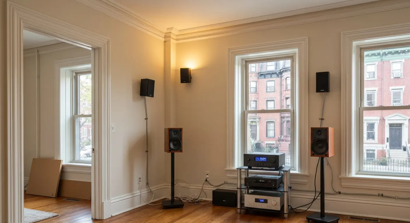 Surround sound speaker installation