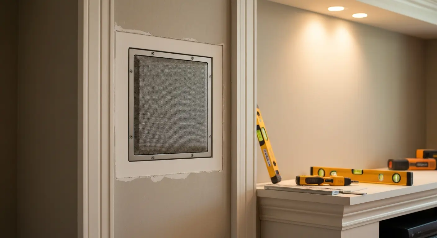 In-wall speaker installation