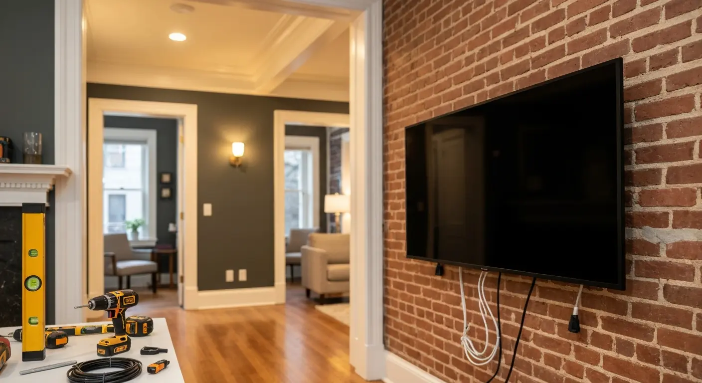 Residential TV mounting project