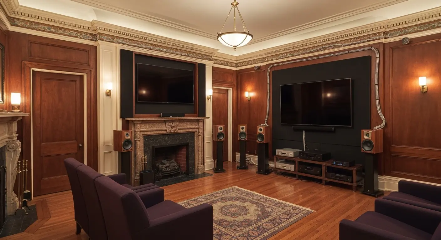 Home theater installation in Back Bay