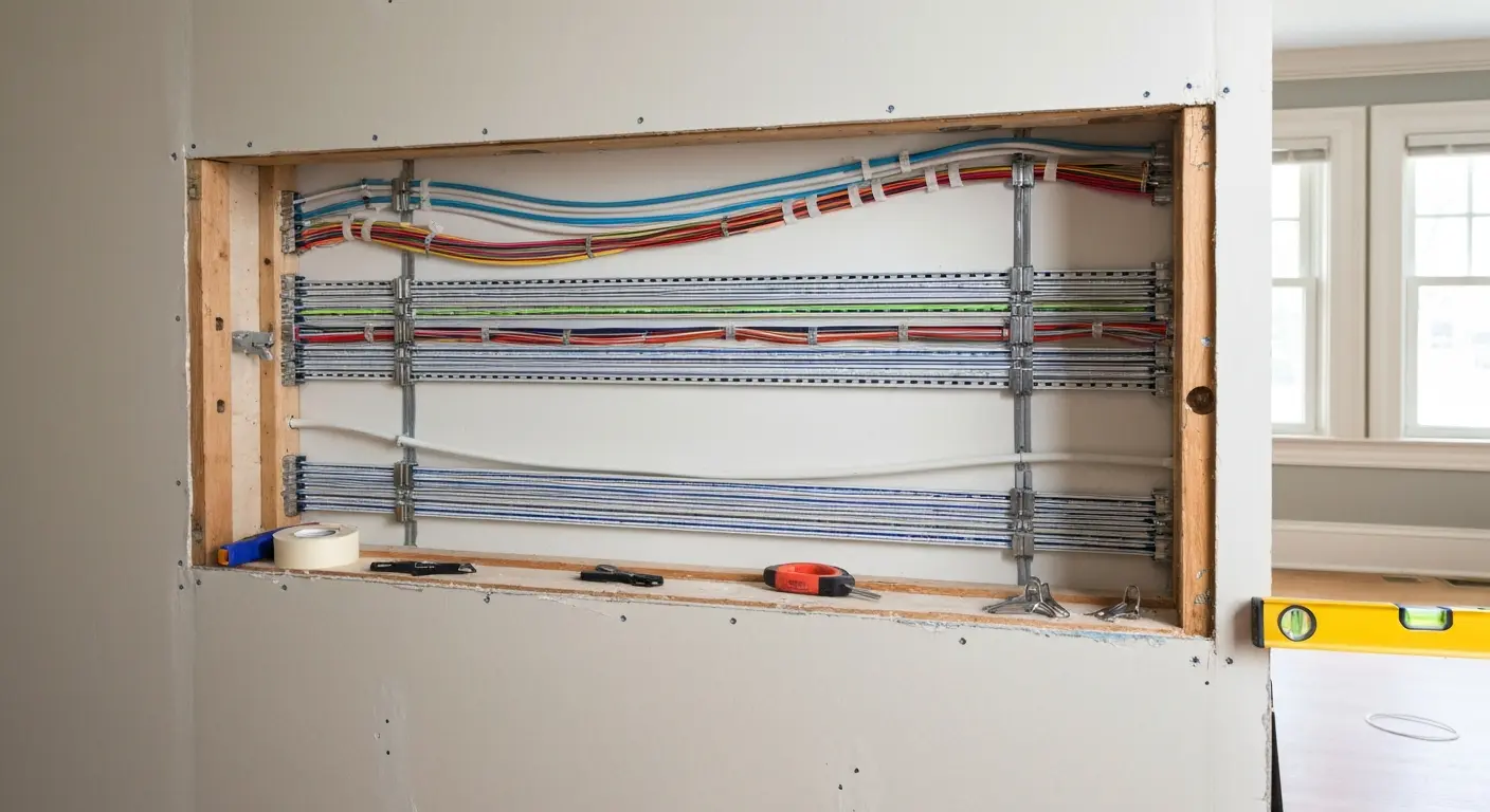 Cable management and routing installation