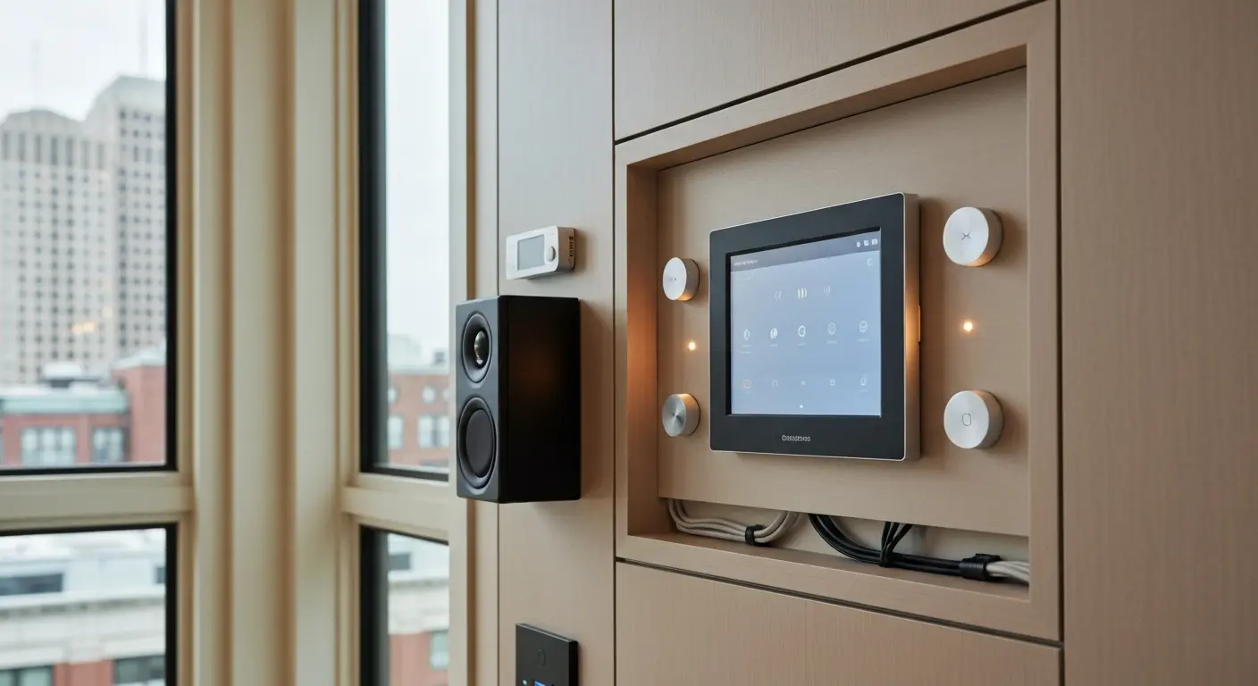 Home automation control system Back Bay media room
