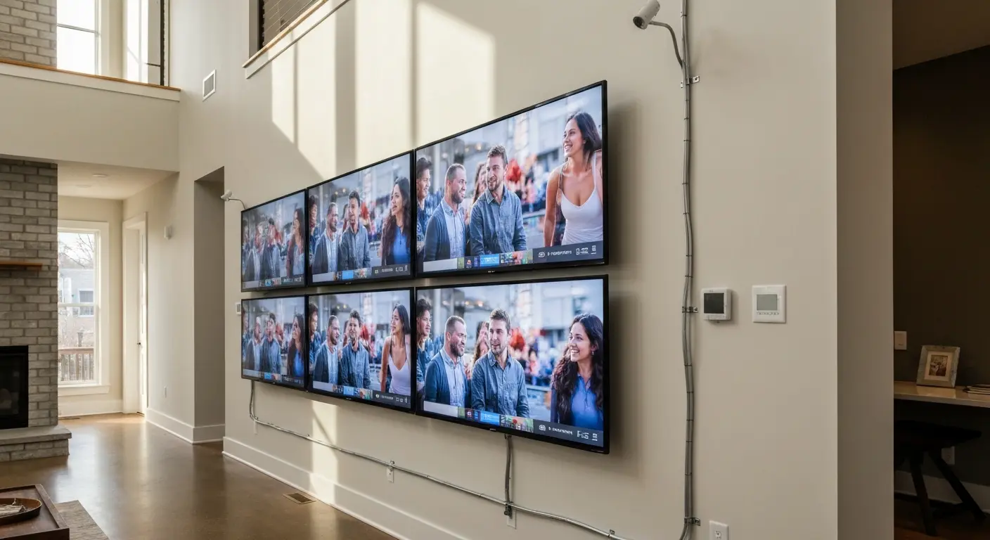Video wall installation
