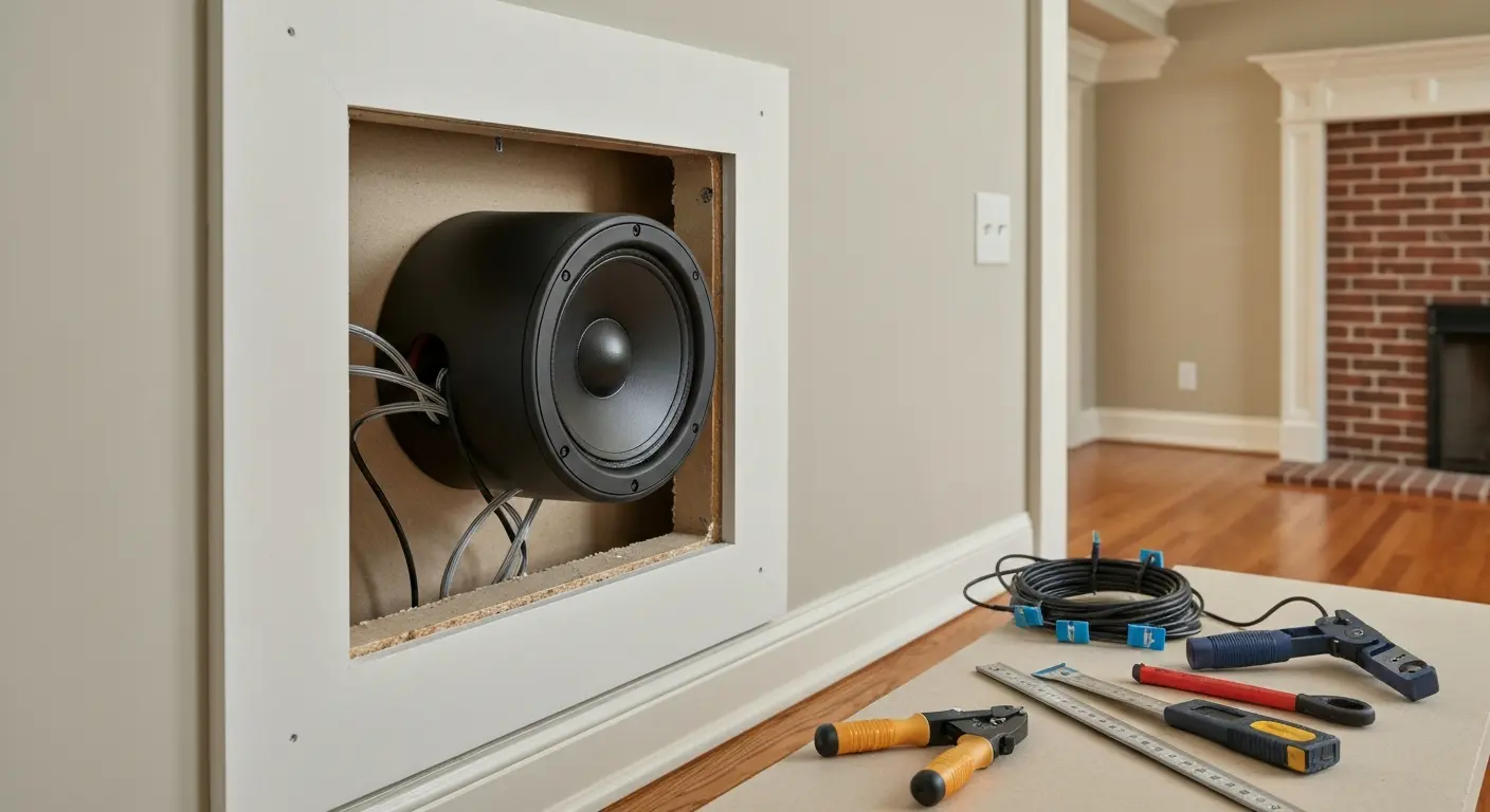 Surround sound speaker installation