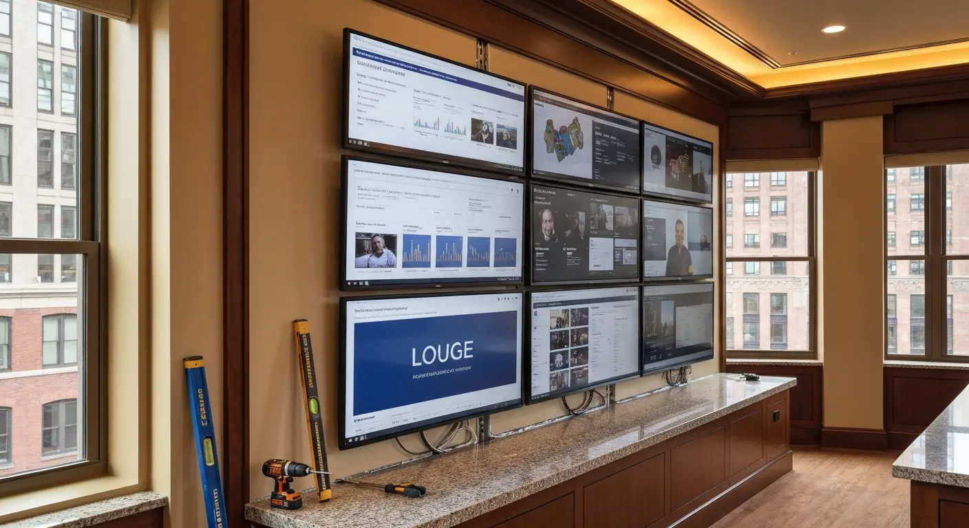 Media wall installation