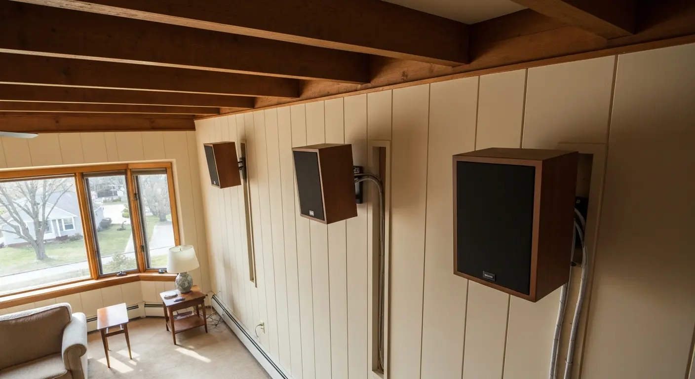 Surround sound speaker installation