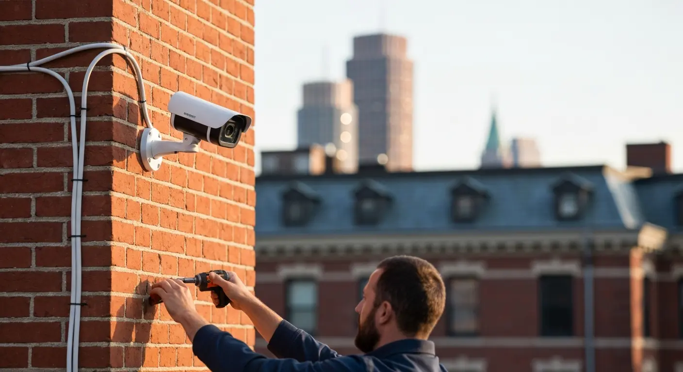 Security camera installation