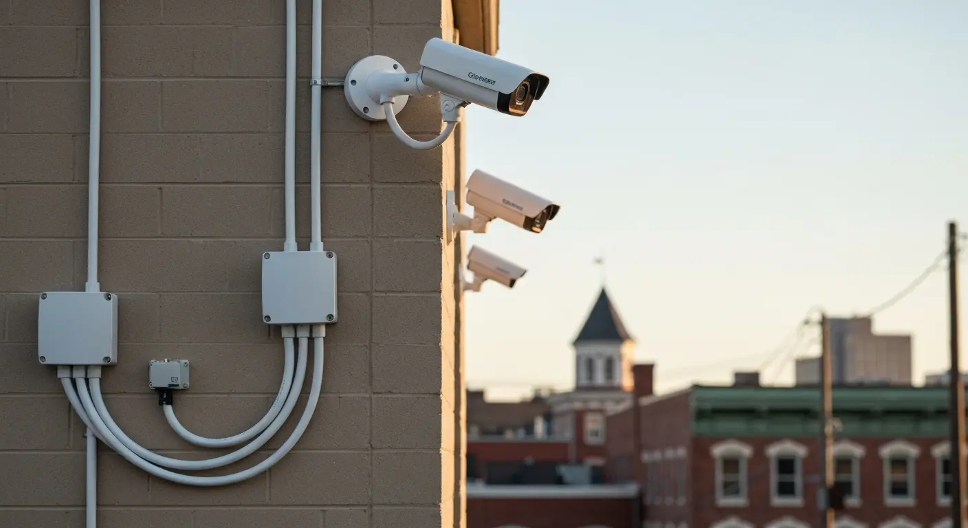 IP camera wired system installation