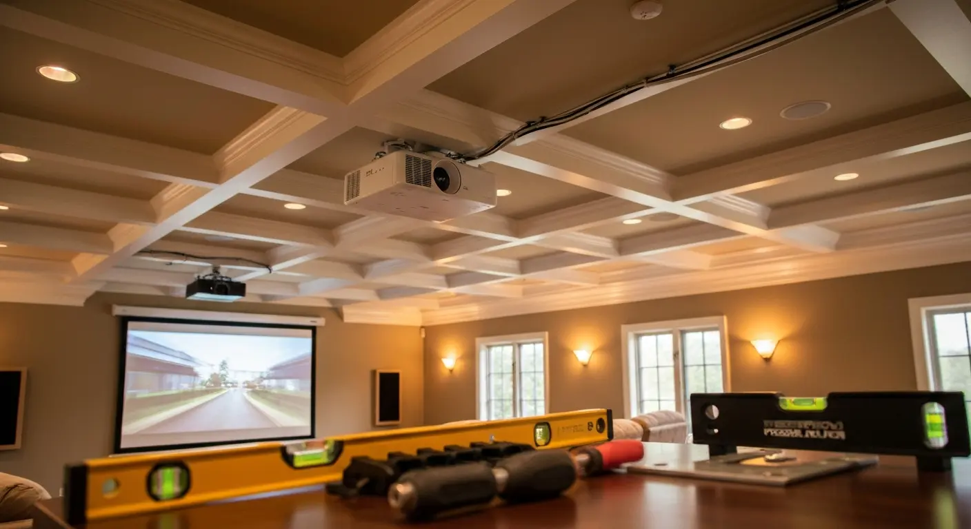 Projector installation in home
