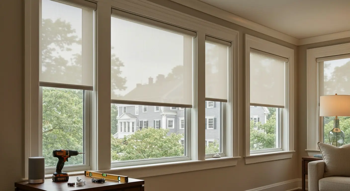 Motorized shades voice control