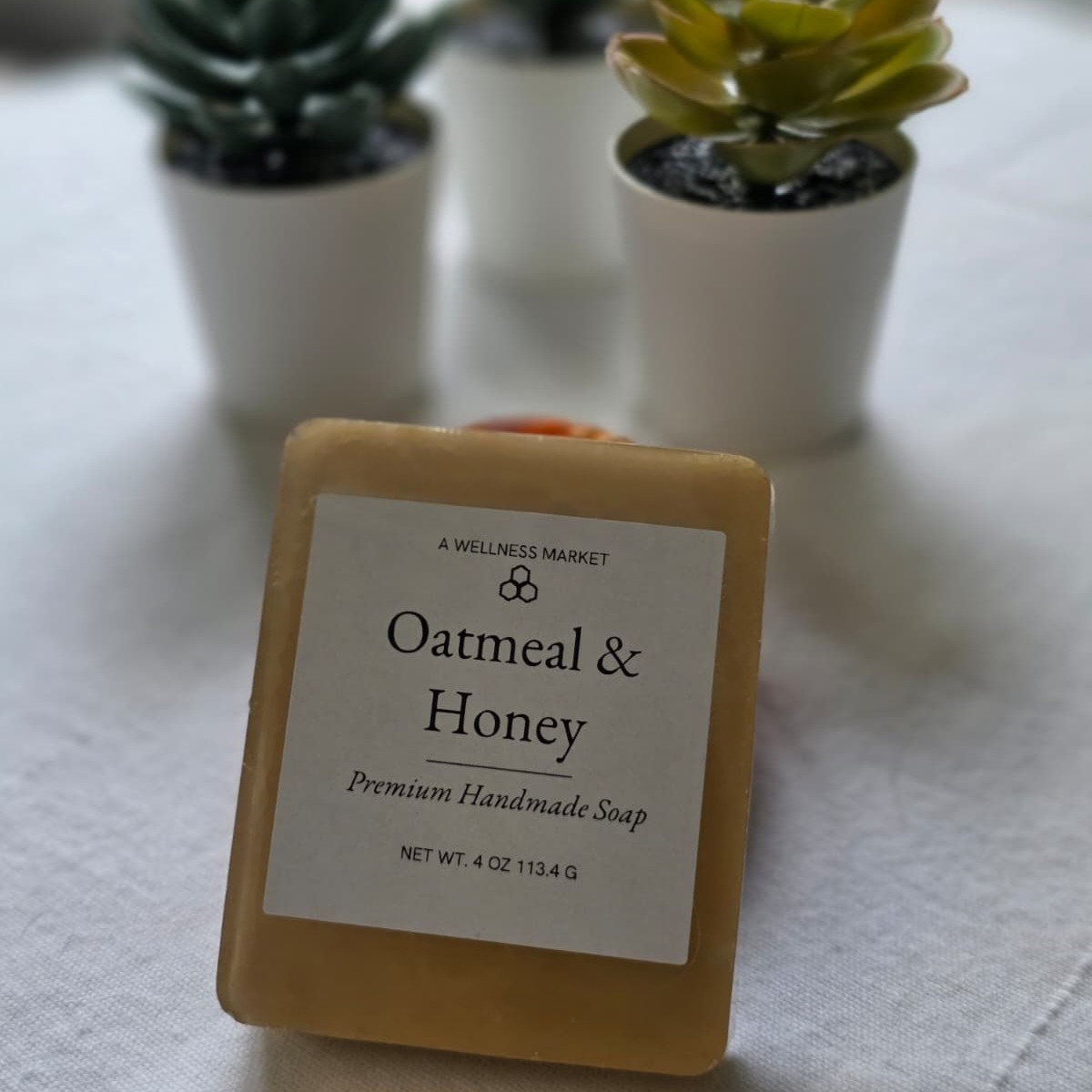 Oatmeal & Honey Soap, handcrafted bar soap