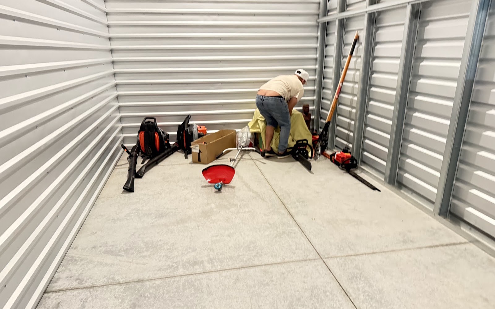 Legacy Removal Company team cleaning out a storage unit