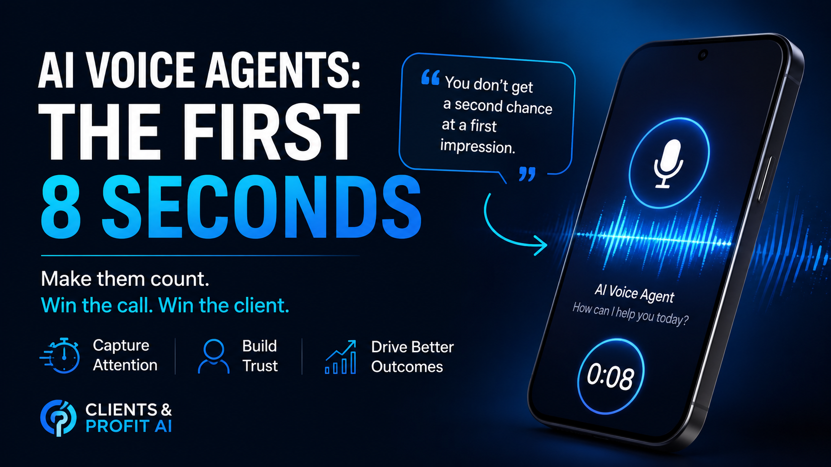 Why most AI voice agents lose calls in the first 8 seconds (and how to fix it).