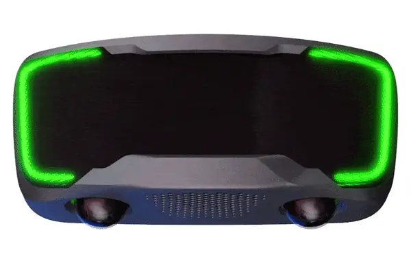 ROSA security unit switching its LED display from SECURE to ALERT