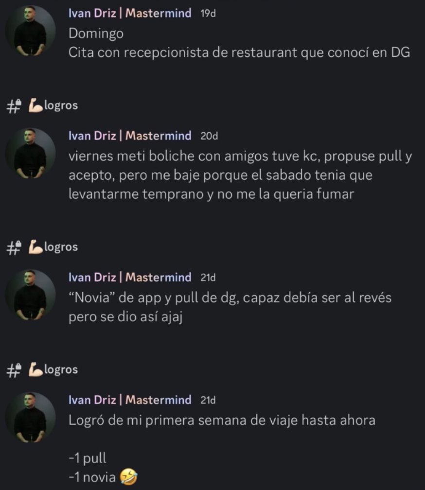 Mensaje de alumno