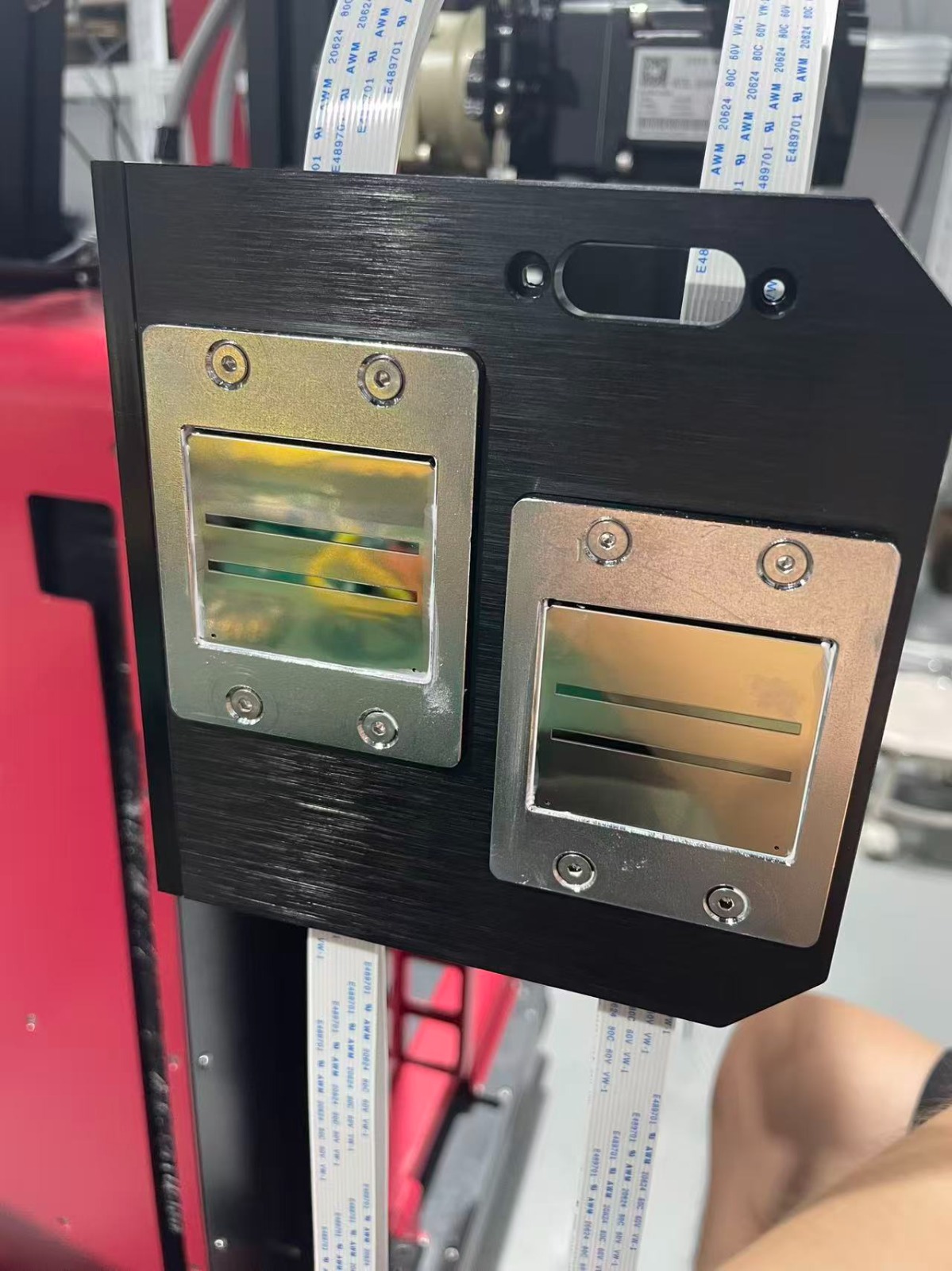 Printed metal surface