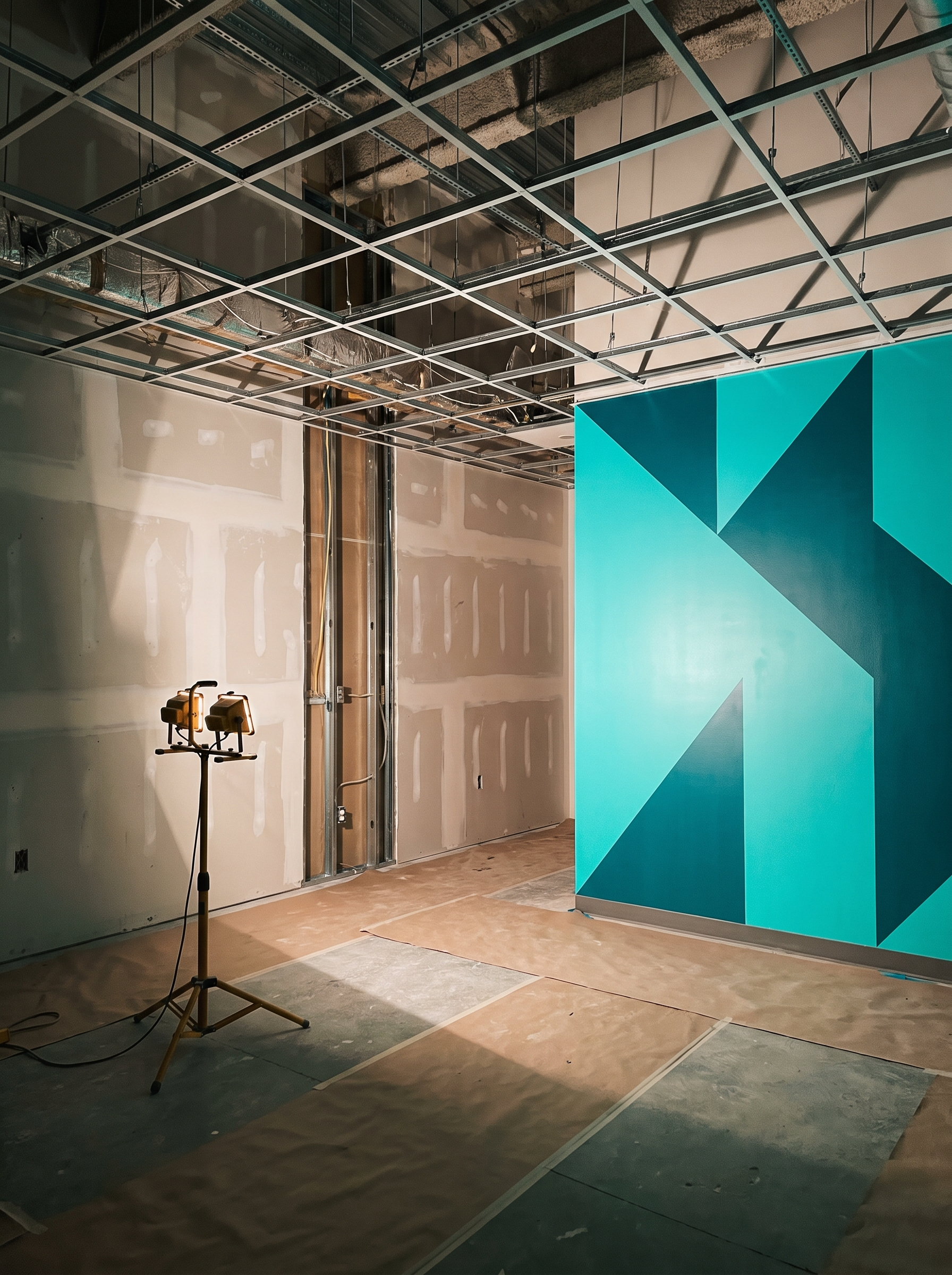 Commercial gym wall concept