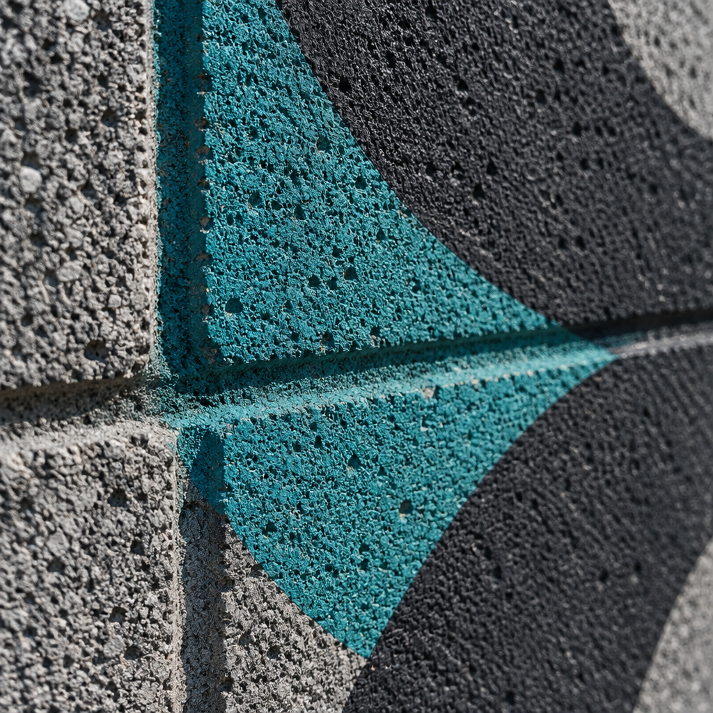 Printed block surface detail